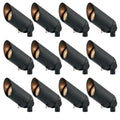Hinkley 12V MR16 Accent Spot Light Set of 12 Satin Black