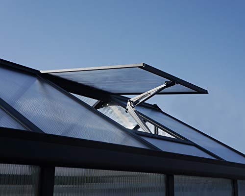 Palram Canopia HGK141 Glory Greenhouse with 4 HD Shelves 8'x8' Gray