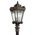 Bailey Street Home 4 Light Outdoor Post Lantern 37.5" Tall Londonderry Finish Clear