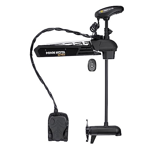 Minn Kota Ultrex 80 lb Thrust Trolling Motor with 52" Shaft and Dual Spectrum Chirp Sonar Black