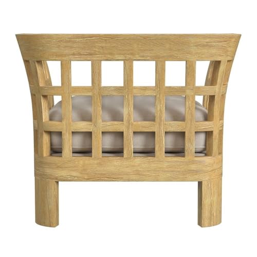 Home Square Outdoor Lounge Chair Set of 2 Natural Finish