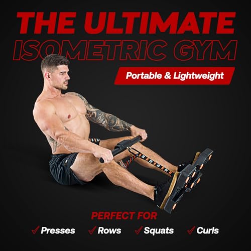 Dragon Door Isomax Isometric Training Equipment - Barbell with Digital Force Generation Meter - At Home Isometric Handgrip Workout Machine