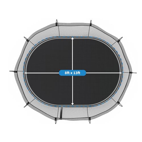 Springfree Large Oval Trampoline 8x13 ft Black