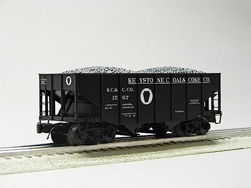Generic MTH Premier Keystone Fish Belly Hopper 6 Pack O Gauge Natural Color