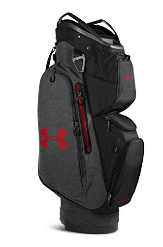 Under Armour Armada Golf Cart Bag Dark Heather/Black/Red
