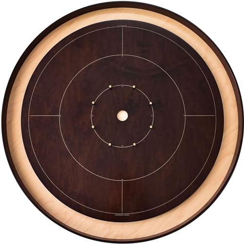Crokinole Canada Tournament Crokinole Board Game Set Brown