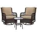 GAOMON 3-Piece Wicker Patio Furniture Set Beige