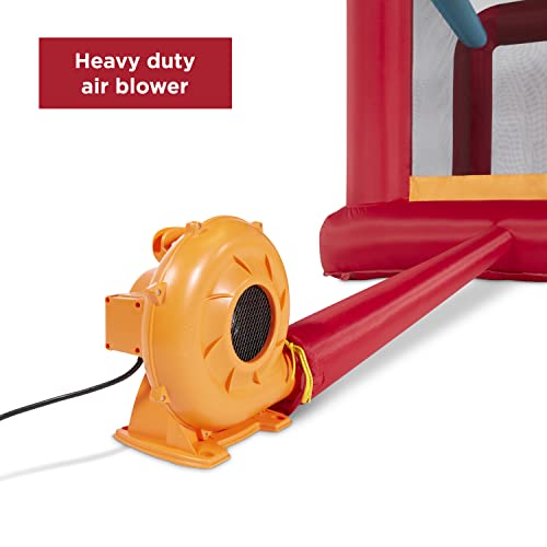 Radio Flyer XL Backyard Bouncer Inflatable Bounce House with Slide Red