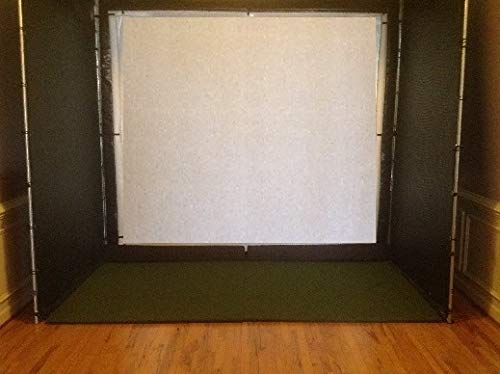 SPECTRUM GOLF SIMULATORS Golf Cage 10 x 10 x 5 3/4 inch with Net, Panels, Pads, and Screen