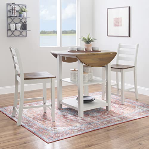 Powell Company Sita Three Piece Counter Dining Set Light Grey & Birch
