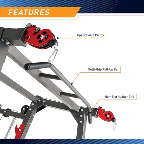 Marcy 3 in 1 Smith Machine Home Gym System Black