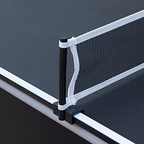 Hathaway Maverick II 7-Foot Pool and Table Tennis Multi Game Black