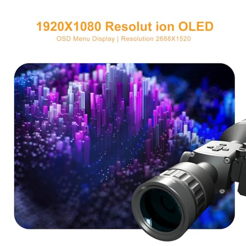 Hwishare Twilite Rifle Scope Full Color Night Vision Black