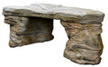 Athena Garden Inc. Cast Stone Petrified Rock Bench Outdoor Garden Decor Natural