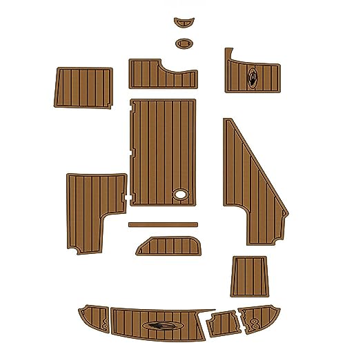 Zomanon Boat EVA Faux Teak Decking Floor Pad for 2003 Chaparral 215 SS - Available in Multiple Colors