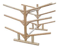 Log Kayak Rack 2 Canoe + 4 Kayak/SUP Rack Canyon Brown
