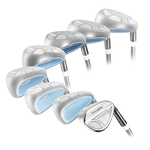 PowerBilt Women's Golf EX-550 Hybrid Iron Set Black