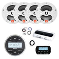Enrock Marine JBL PRV-175 Marine Stereo Receiver with 4x 8" Speakers and Install Kit White
