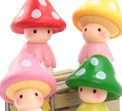 Meyer Imports Mushroom People Miniature Set for Fairy Garden Crafts (Ten Pack)