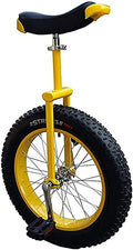LJYT Unicycle 14-24 inch Perfect Beginner's with Adjustable seat Alloy Rim and Extra-Thick Tires Size 20inch