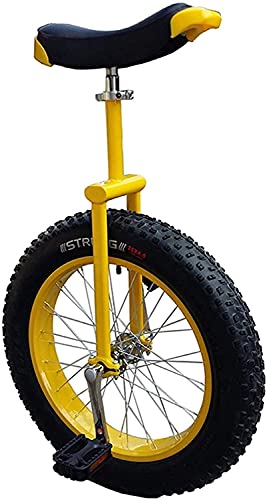 LJYT Unicycle 14-24 inch Perfect Beginner's with Adjustable seat Alloy Rim and Extra-Thick Tires Size 20inch