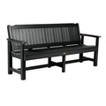 Sequoia Professional Commercial Grade Exeter 6 Foot Garden Bench Black