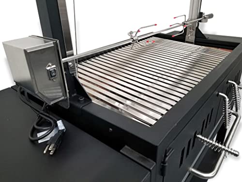 SDI Factory Direct Outdoor Argentine Grill Santa Maria Charcoal Wood BBQ Spit Roaster Stainless Steel
