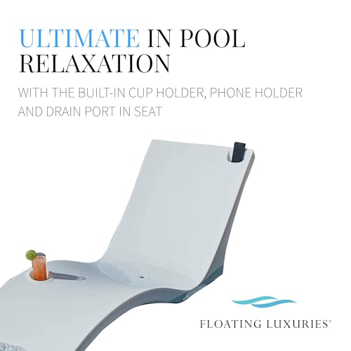 Floating Luxuries Kai Shelf Pool Lounger Arctic White