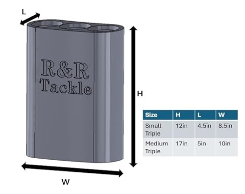 R&R Tackle Live Bait Tube Small Triple