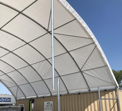 Kaimei 20'x40' Heavy Duty Shipping Container Canopy Shelter White