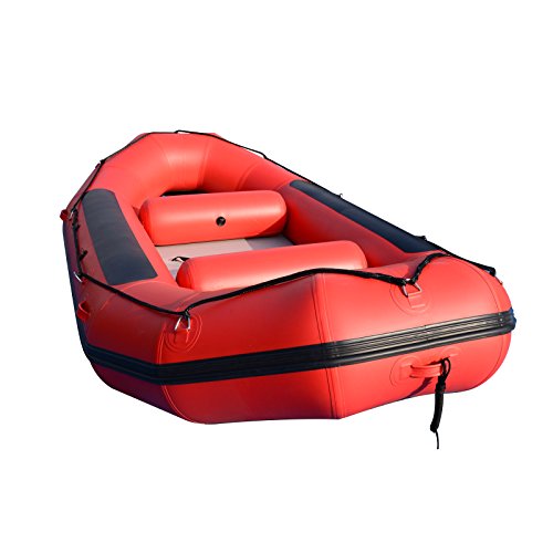 BRIS 1.2mm 13ft Inflatable White Water River Raft Red