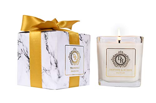 Nice Products Personalized Candle Wedding Favor 7oz All Natural Soy 50 Pcs White Marble