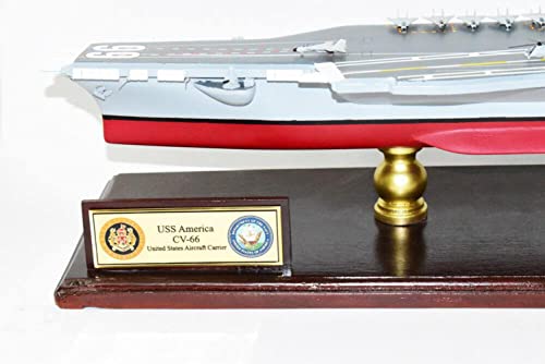 Squadron Nostalgia LLC CV-66 USS America Aircraft Carrier Scale Model Multicolor