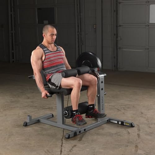 Body-Solid Adjustable Leg Extension and Curl Machine Silver