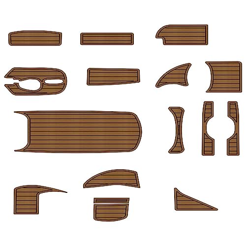 Zomanon Boat EVA Faux Teak Decking Floor Mat for Bayliner 2855 (Multiple Color Options)