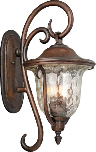 Kalco 9002BB Santa Barbara Outdoor 3-Light Wall Bracket Burnished Bronze