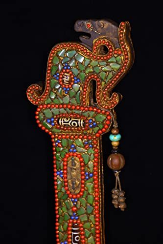Generic Tibetan Temple Dragon Head Sword Amulet
