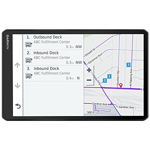 Garmin dezl OTR1000 10'' GPS Truck Navigator Bundle with 2YR Enhanced Protection Black (Renewed)