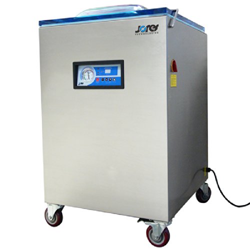 JORESTECH Vacuum Chamber Packaging Machine Floor Model with Two 20" Seal Bars Silver