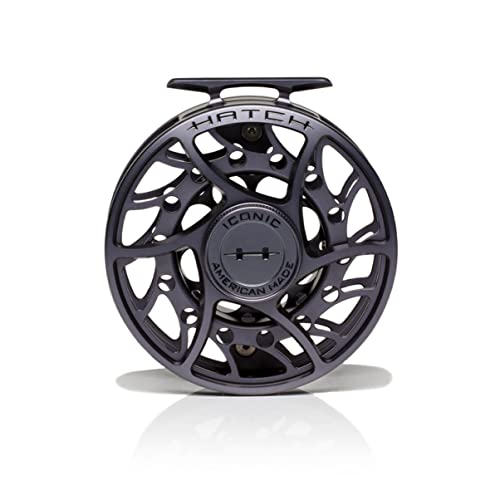 Hatch Outdoors Iconic Fly Reel 9 Plus (9-11wt) Grey/Black