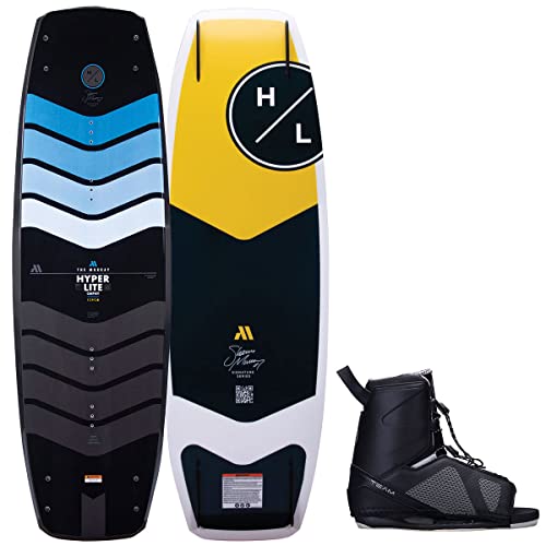 Hyperlite Murray Pro Mens Wakeboard 139 W/Team OT Bindings Black/Yellow