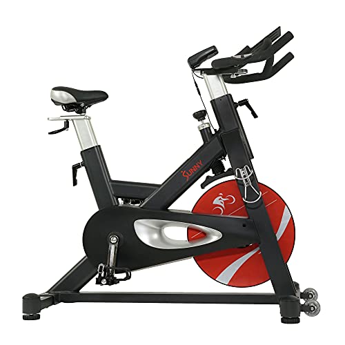 Sunny Health & Fitness Evolution Pro II Magnetic Belt Drive Indoor Cycling Bike Black