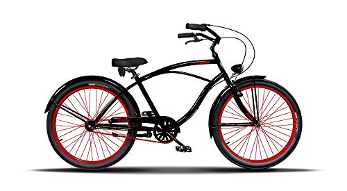 Vivelo Rider Beach Cruiser Men's Bike 26-Inch 3-Speed Monza