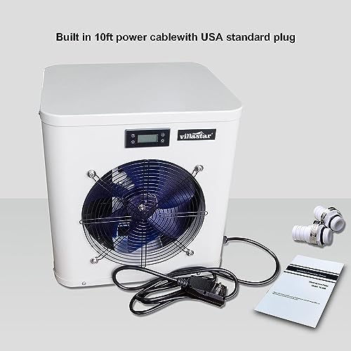 Villastar Above Ground Pool Heater 16000 BTU/hr - 120V, Fits 15/18/24 Foot Pool
