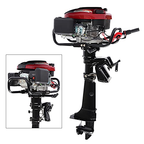 Gdrasuya10 7HP 4 Stroke Air-Cooled Outboard Motor Black