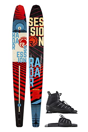 Radar 69 Session Waterski with Prime Boot Black/Red/Blue