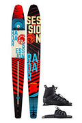 Radar 69 Session Waterski with Prime Boot Black/Red/Blue