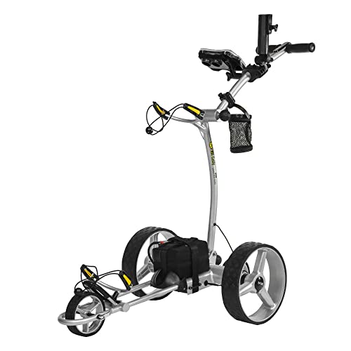 BAT-CADDY ELECTRIC GOLF CADDY BATCADDY X4R Advanced Lithium 36-Hole Golf Push Cart Titanium Silver