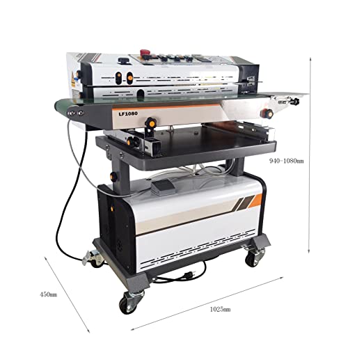 Banfluxion 110V Continuous Vacuum Bag Packing and Sealing Machine 6-12mm Sealing Width