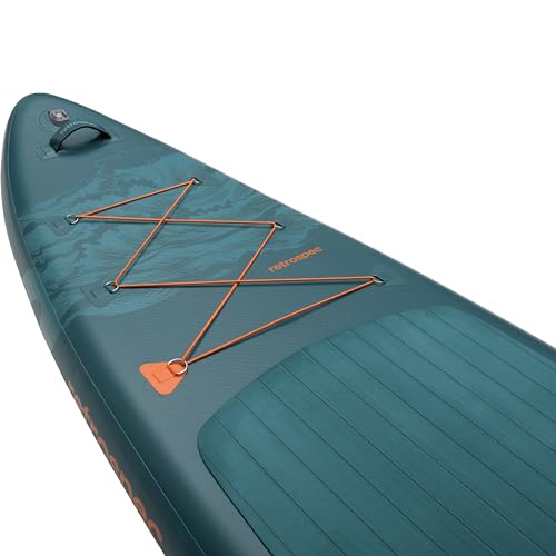 Retrospec Inflatable Stand Up Touring Paddle Board Deep Sea